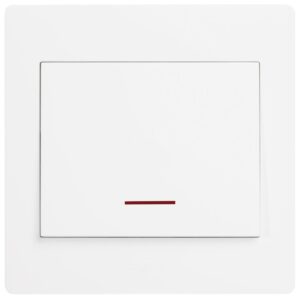 Công tắc đơn 1 chiều 20A có đèn LED - Hager – WGML2D1N