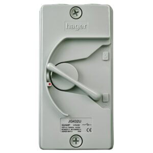 Isolator Hager 3 cực + ngắt trung tính 32A IP66 – JG432U