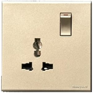 Ổ cắm 3 chấu có công tắc – Honeywell – EW2835SP0SGL